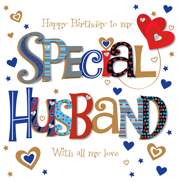 Happy Birthday Cards For Husband
 Special Husband Happy Birthday Greeting Card