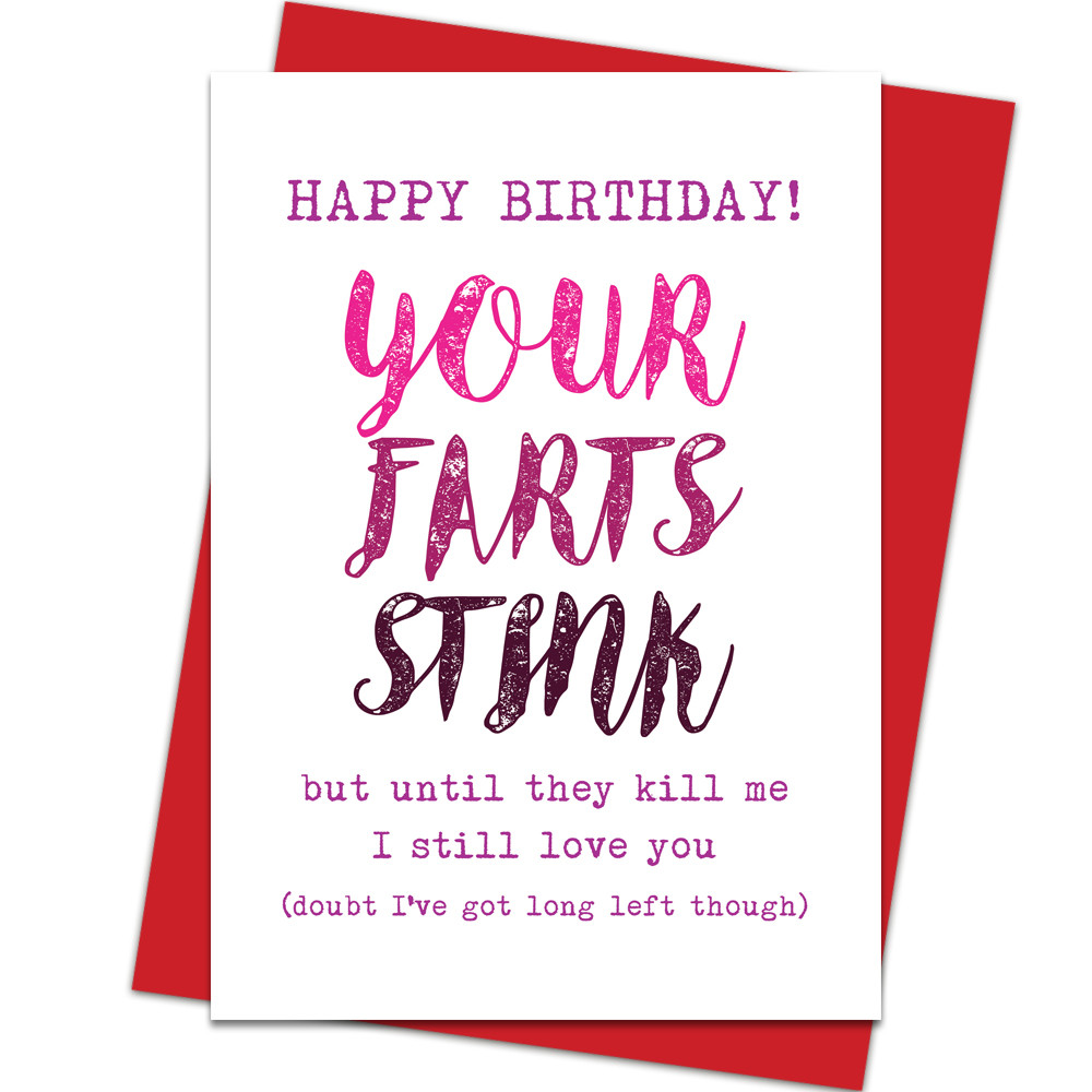 Happy Birthday Cards For Husband
 Funny Happy Birthday Card Boyfriend Husband Girlfriend