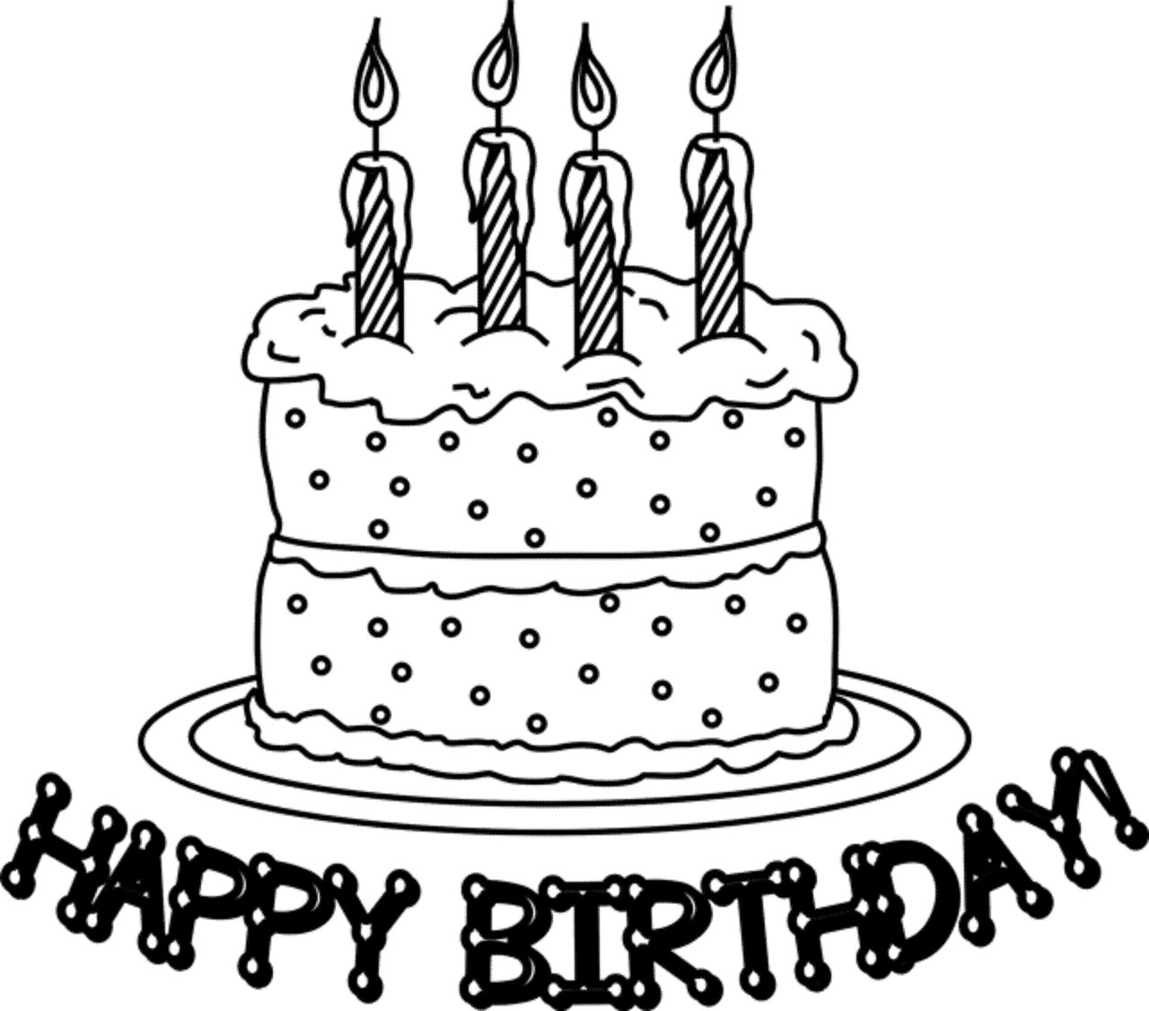 Happy Birthday Coloring Pages For Kids
 FUN & LEARN Free worksheets for kid Free Happy Birthday