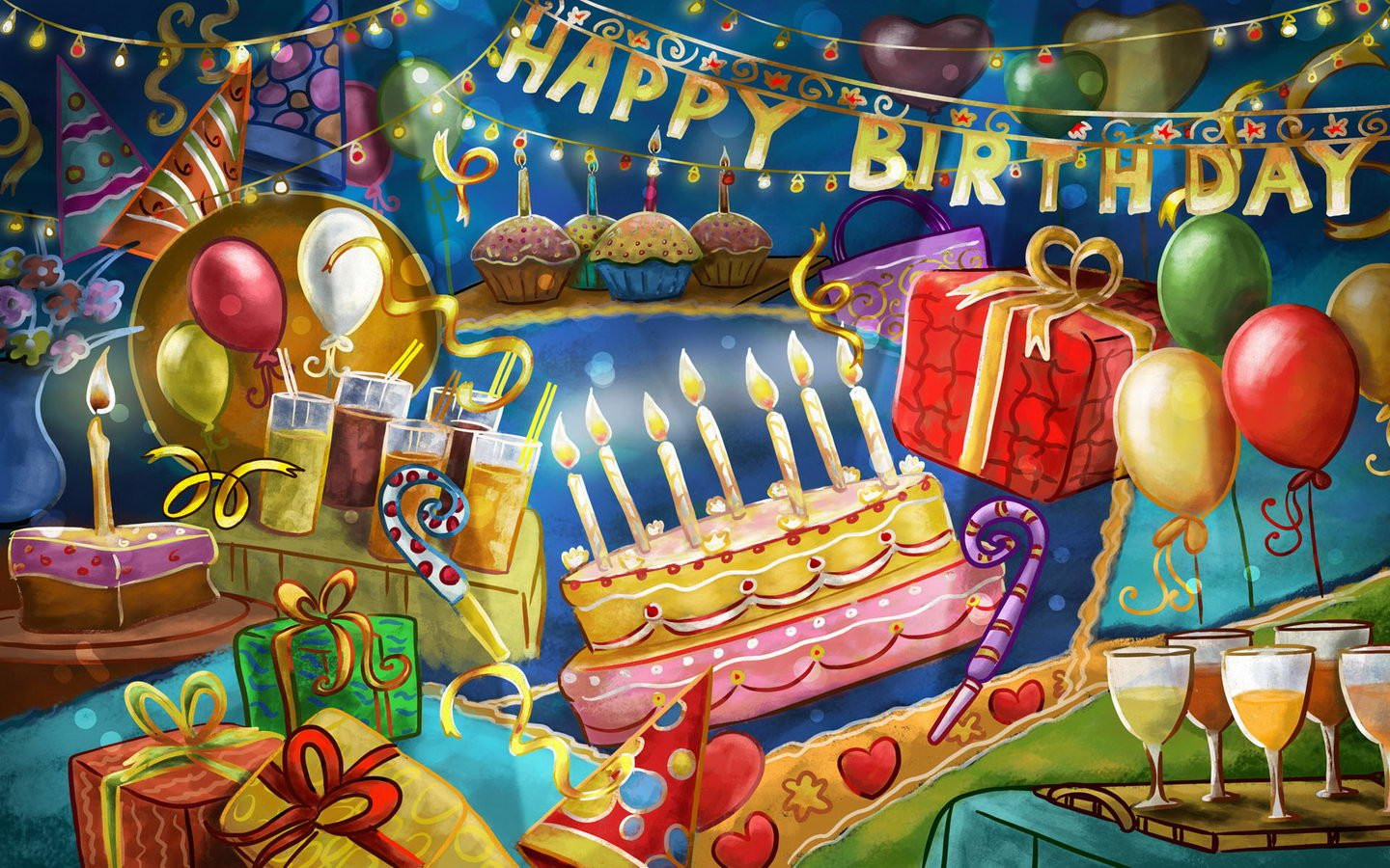 Happy Birthday Decorations
 May’s Birthday Party