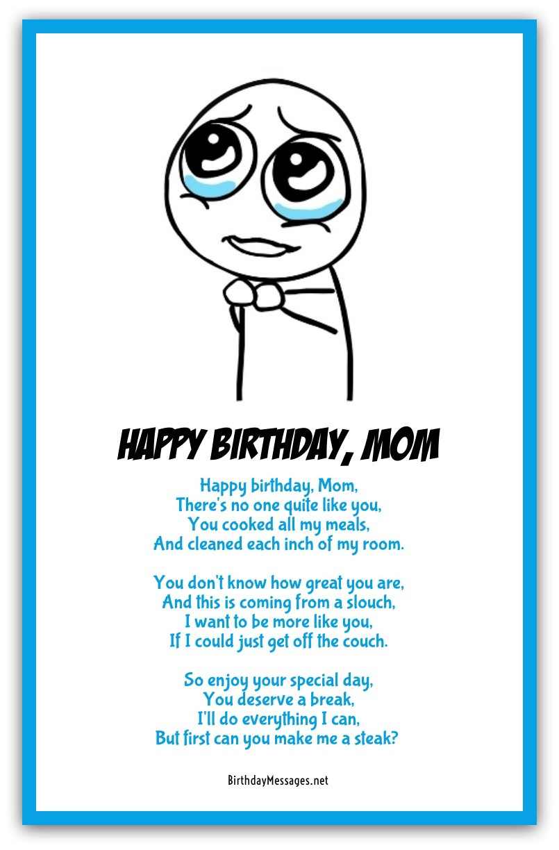 Happy Birthday Funny Poem
 Funny Birthday Poems Page 3