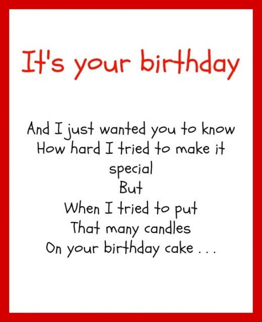 Happy Birthday Funny Poem
 Funny Quotes For Your Son His Birthday QuotesGram