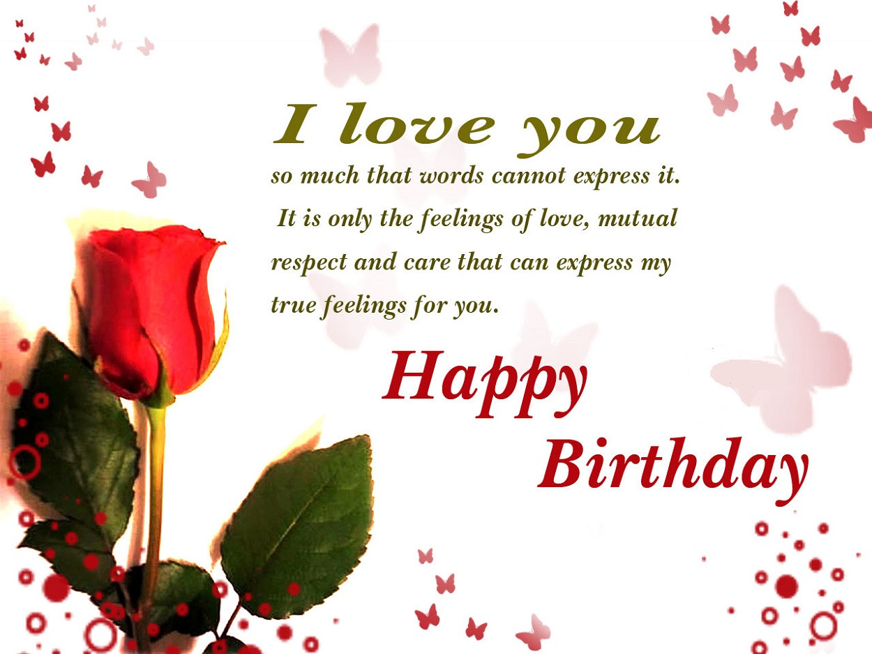 Happy Birthday I Love You Quotes
 120 Romantic Birthday Wishes For Girlfriend Birthday