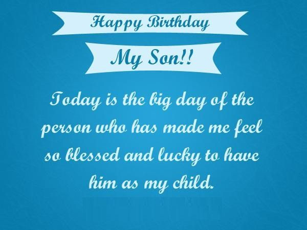 Happy Birthday My Son Quote
 Happy Birthday Son quotes images pictures messages