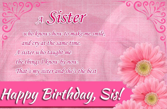 Happy Birthday Quotes For My Sister
 Happy Birthday quotes for Sister ts images This Blog