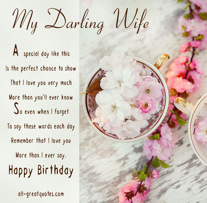 Happy Birthday Quotes For My Wife
 Quotes For Wife Birthday Memes QuotesGram