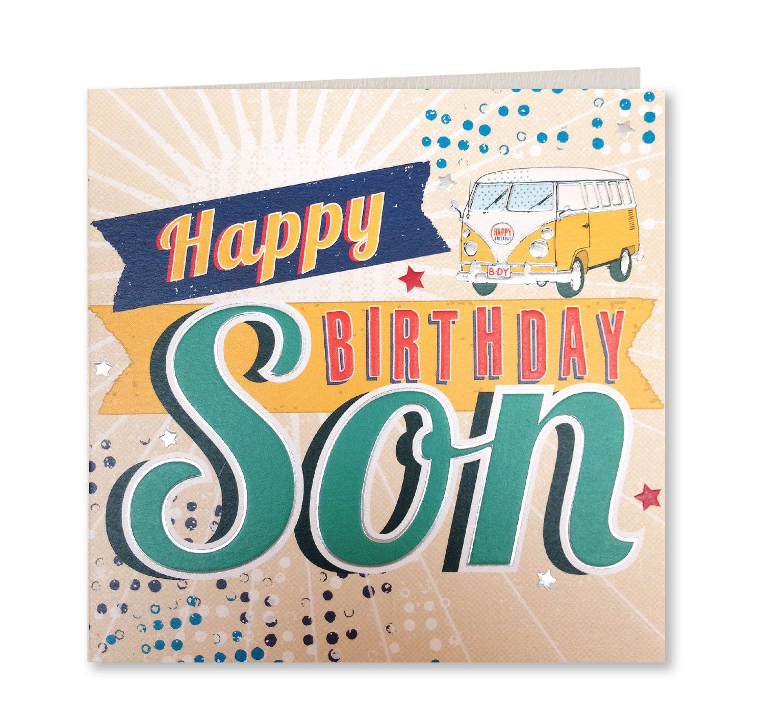 Happy Birthday Son Cards
 Happy Birthday Son Son Birthday Card Son Retro Birthday