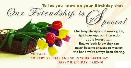 Happy Birthday Special Friend Quotes
 45 Beautiful Birthday Wishes For Your Friend
