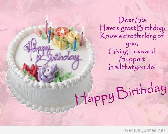 Happy Birthday Wishes To Sister
 The best wishes on my sister birthday sister quotes