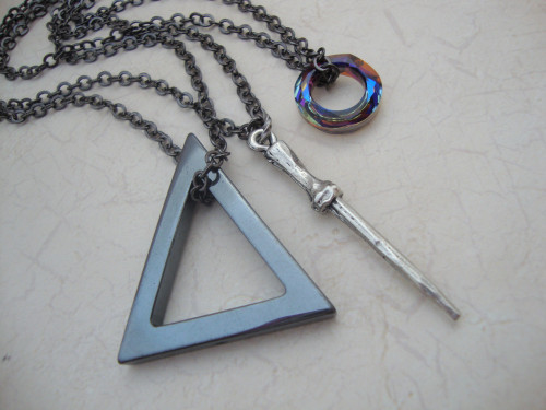 Harry Potter Friendship Necklace
 Deathly Hallows Harry Potter Friendship Necklace Set of