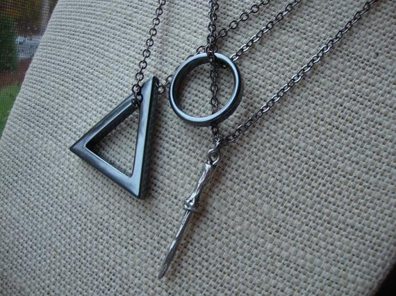 Harry Potter Friendship Necklace
 The Deathly Hallows Friendship Necklace Set Harry Potter