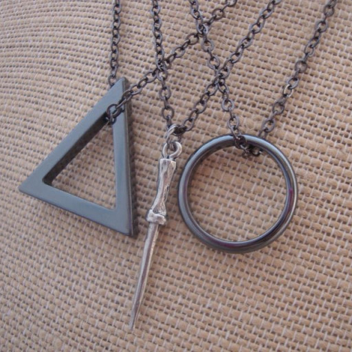 Harry Potter Friendship Necklace
 Deathly Hallows Harry Potter Friendship Necklace Set of