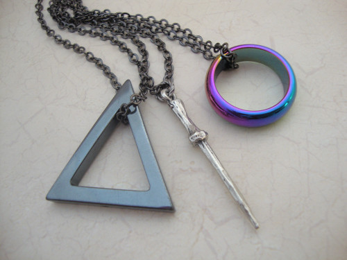Harry Potter Friendship Necklace
 Deathly Hallows Friendship Necklace Set Harry Potter HP