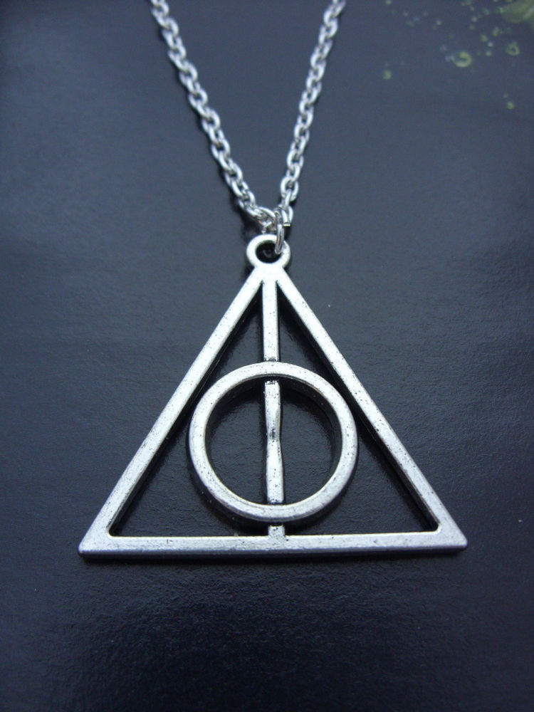 Harry Potter Necklaces
 A Silver Tone Harry Potter The Deathly Hallows Charm