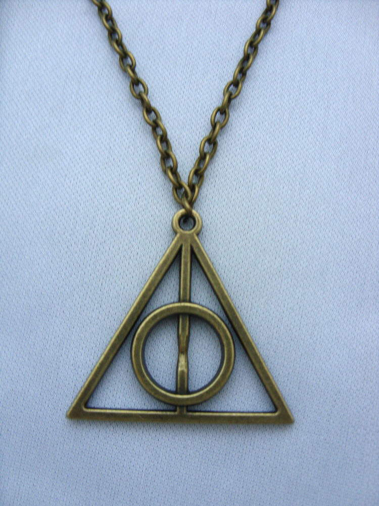 Harry Potter Necklaces
 A Bronze Tone Harry Potter The Deathly Hallows Charm