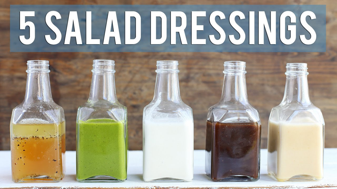 Healthiest Salad Dressings
 5 Homemade Salad Dressings