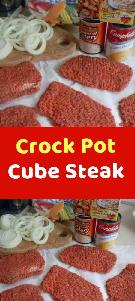 Healthy Cube Steak Slow Cooker Recipes
 Crock Pot Cube Steak in 2019
