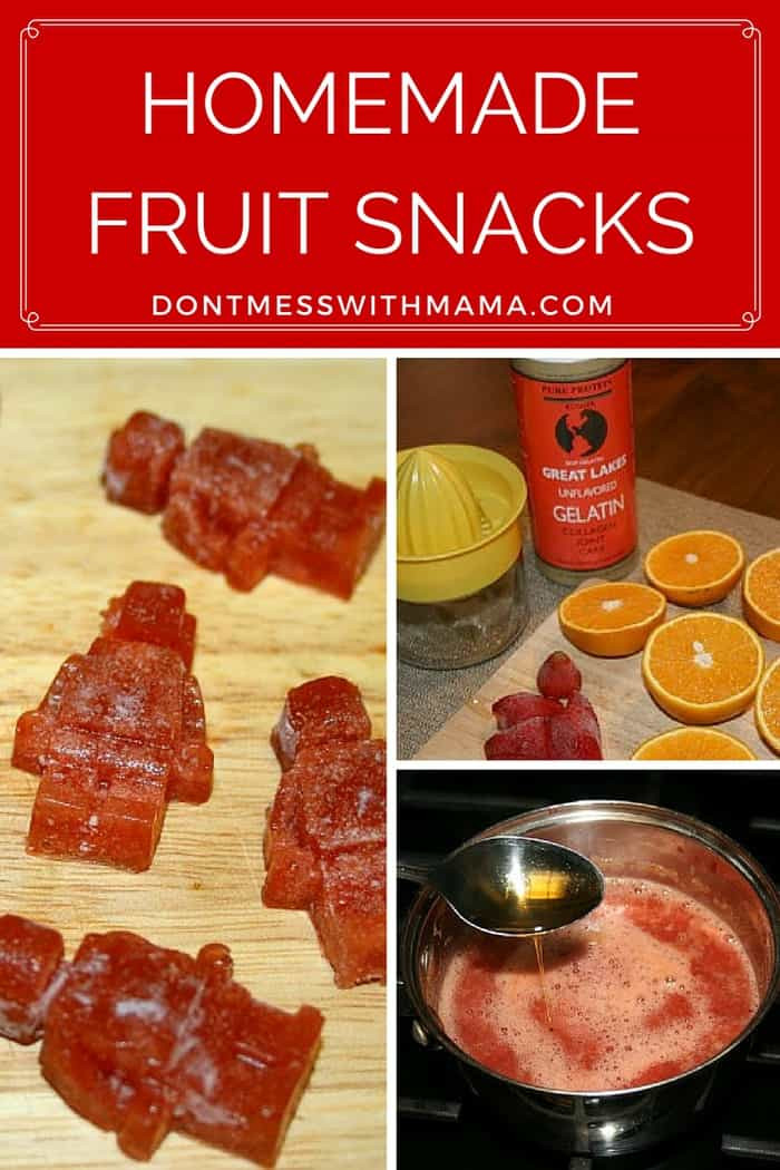 Healthy Gummy Fruit Snacks
 Homemade Healthy Fruit Snacks