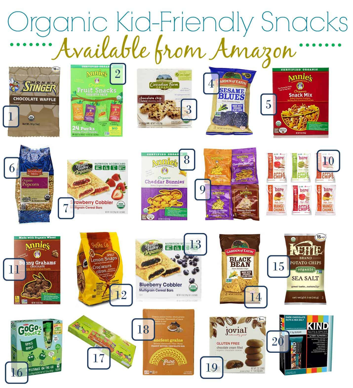 Healthy Kid Snacks To Buy
 Organic Back to School Snacks for Kids