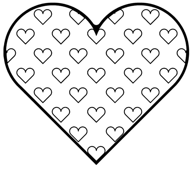Heart Coloring Pages Printable
 Valentines Day Coloring Pages Valentine Hearts Coloring