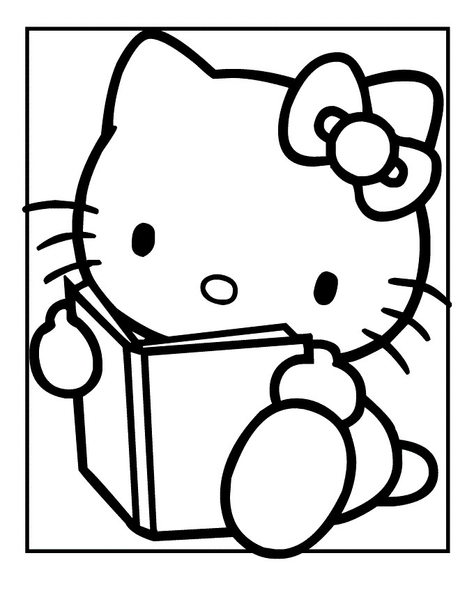 Hello Kids Coloring Page
 Free Printable Hello Kitty Coloring Pages For Kids