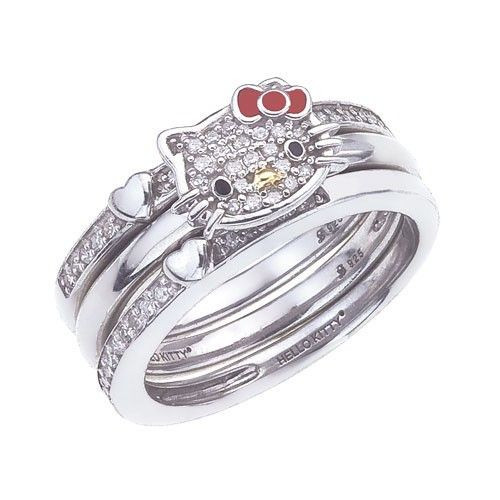 Hello Kitty Wedding Ring
 Would it be bad if I wanted a Hello Kitty wedding set