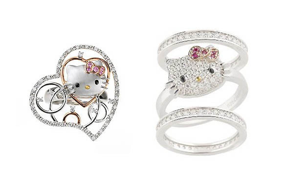 Hello Kitty Wedding Ring
 Wedding Lady The Addict Hello Kitty Wedding Rings So
