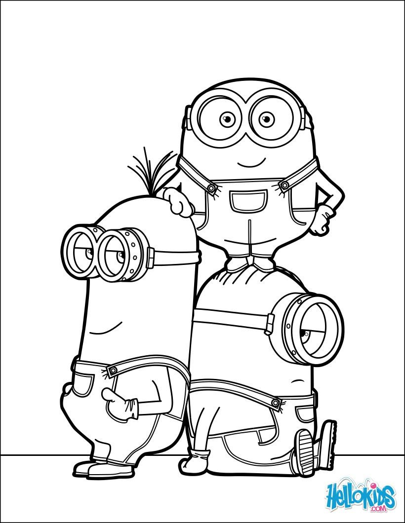 Hellokids Coloring Pages
 Minions coloring page More minions and movies coloring