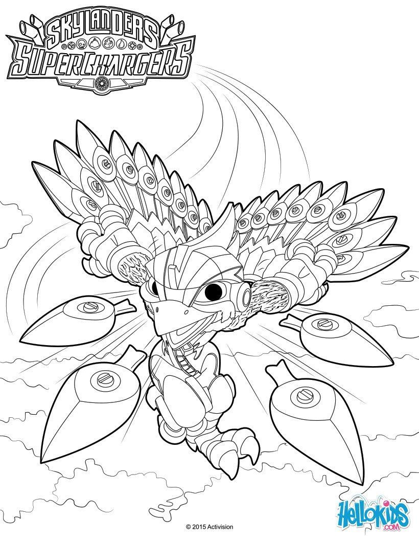 Hellokids Coloring Pages
 Stormblade coloring page Skylanders SuperChargers coloring