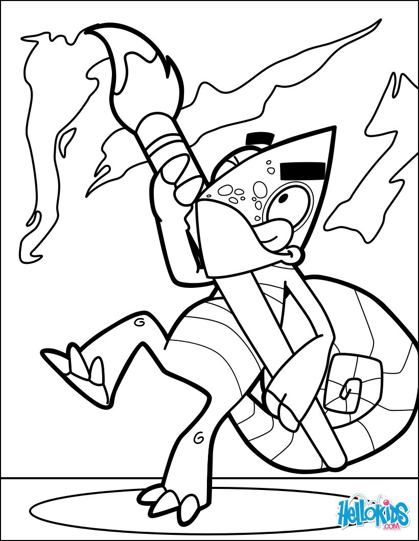 Hellokids Coloring Pages
 Carl painting coloring pages Hellokids