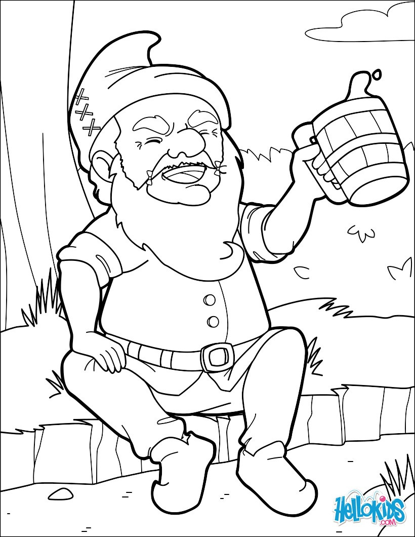 Hellokids Coloring Pages
 Celebrating dwarf coloring pages Hellokids