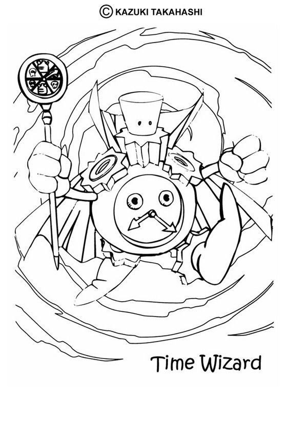 Hellokids Com Coloring Pages
 Time Wizard coloring page Check out the YU GI OH coloring