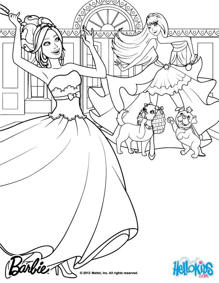 Hellokids.Com Coloring Pages
 Tori & Keira are BFF Barbie coloring page More Barbie the