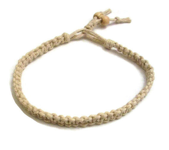 Hemp Bracelet Knots
 Uni Macrame Square Knot Hemp Bracelet from Bracelets By Jen
