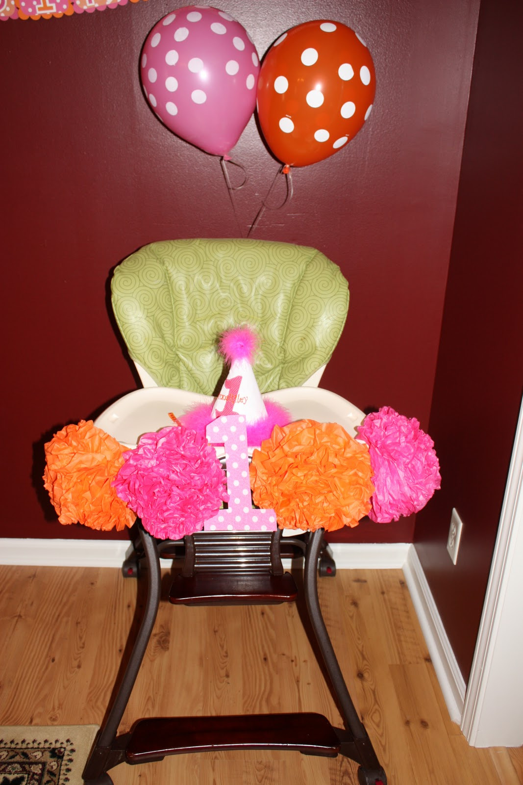 High Chair Decorations 1st Birthday
 Hollyhand House Anna Riley s 1st birthday party The