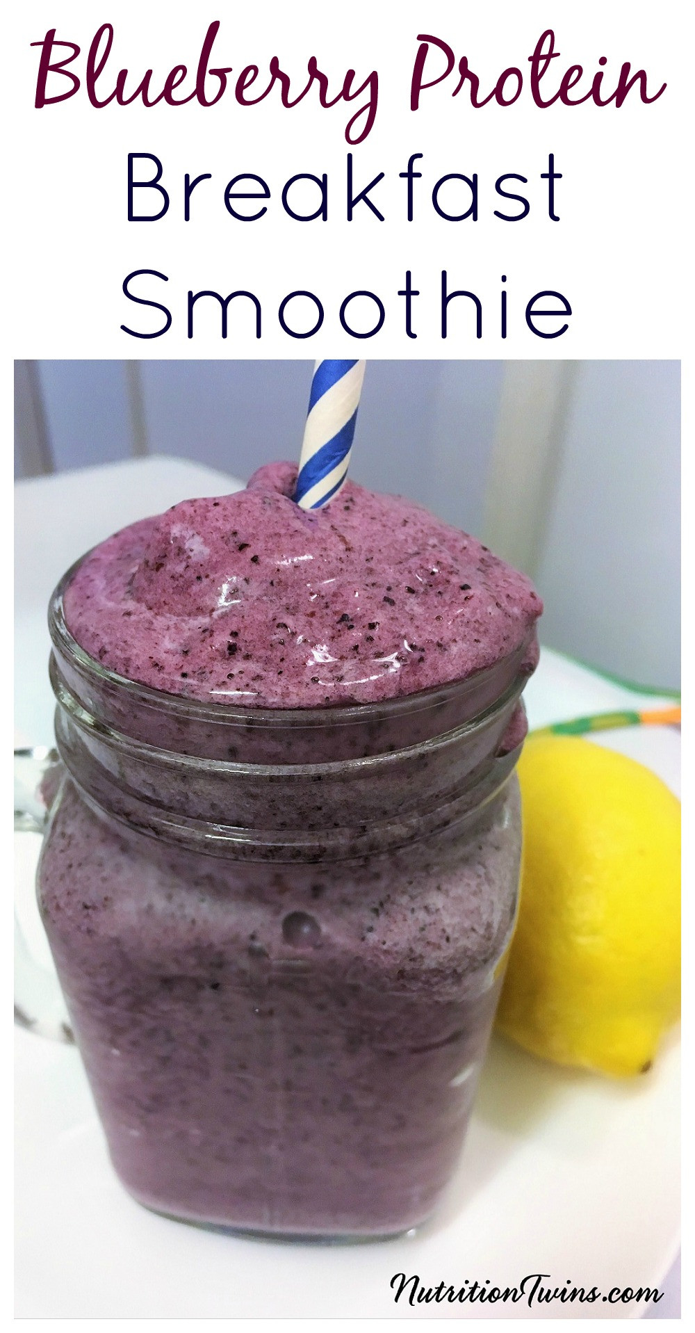 High Fiber Smoothie Recipes Weight Loss
 Blueberry Protein Weight Loss Breakfast Smoothie