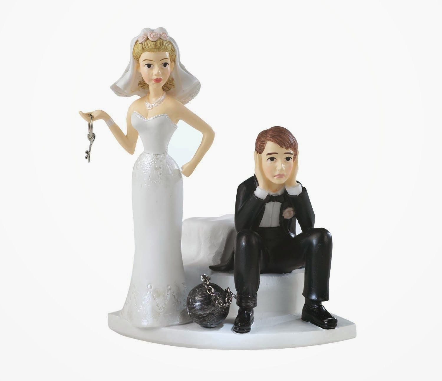 Hilarious Wedding Cake Toppers
 Always Learning Don t Marry A Ball And Chain