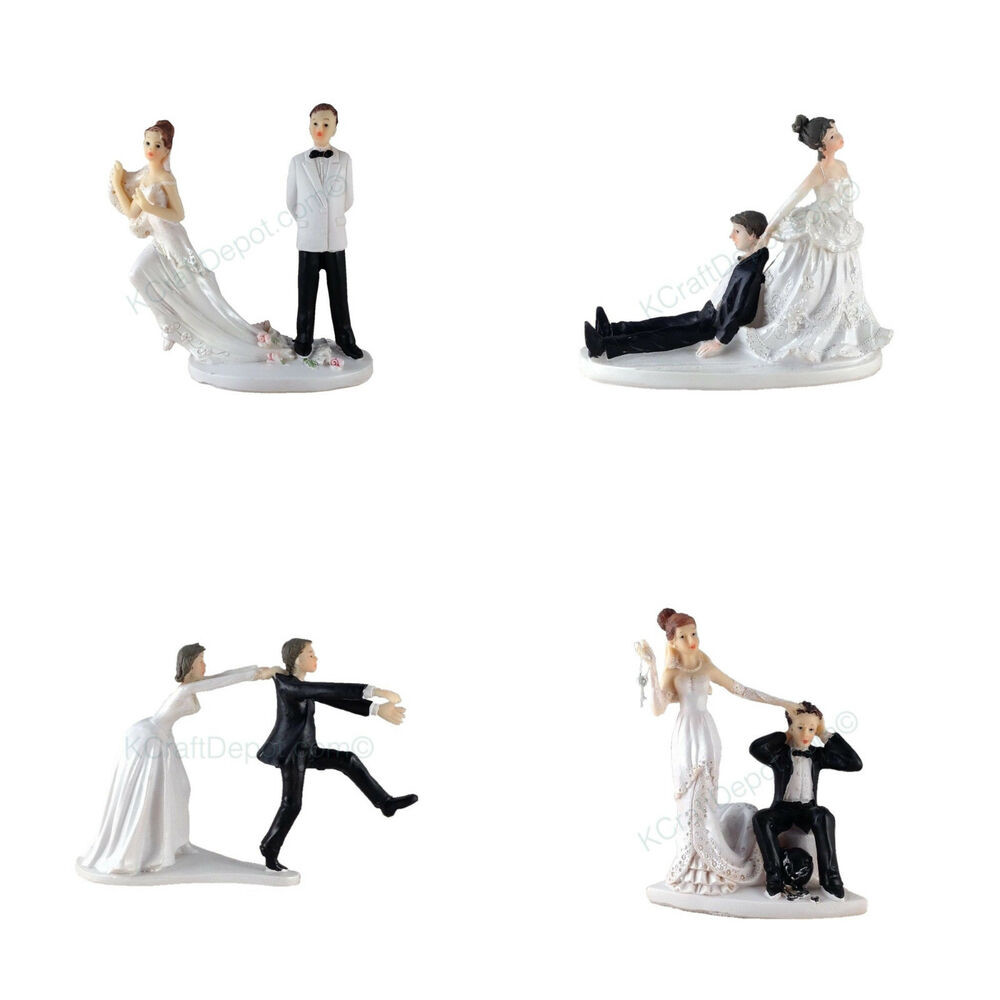 Hilarious Wedding Cake Toppers
 Funny Polyresin Figurine Wedding Cake Toppers Bride Groom