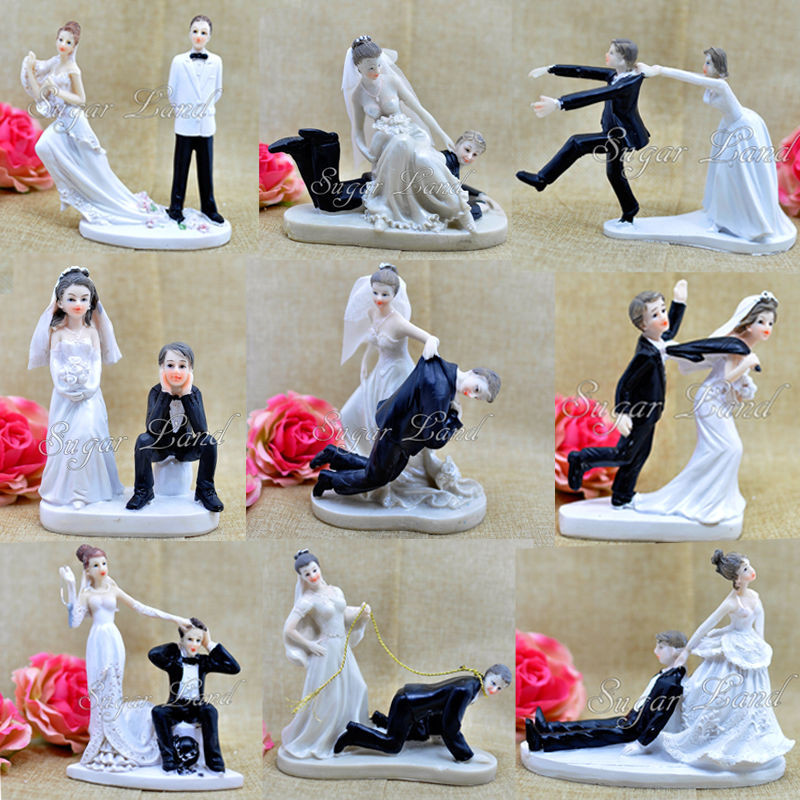 Hilarious Wedding Cake Toppers
 Funny Wedding Cake Toppers Figurine Bride Groom Humor