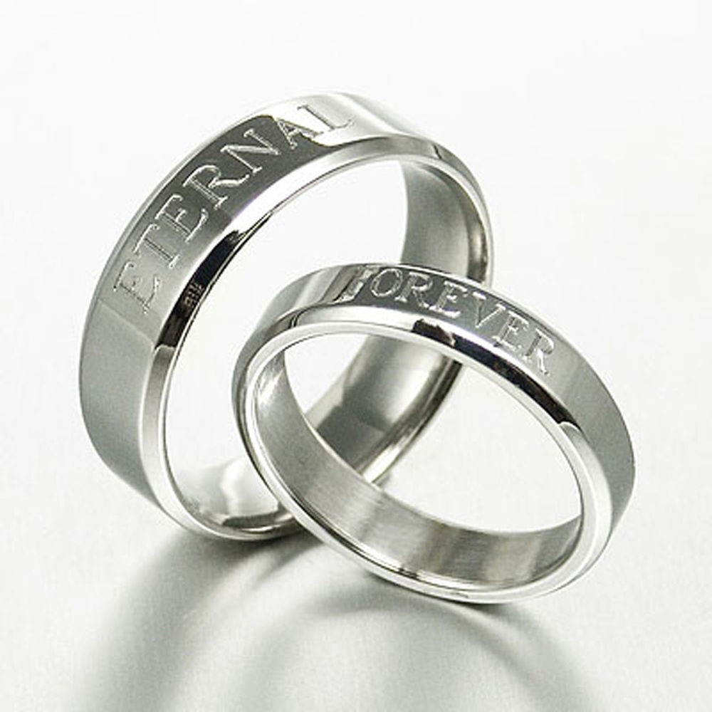 His And Her Wedding Ring Sets
 Personalize His and Her Matching Anniversary Wedding Ring