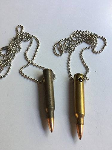 His And Hers Bullet Necklaces
 Amazon Couples bullet necklaces brass 223 REM his
