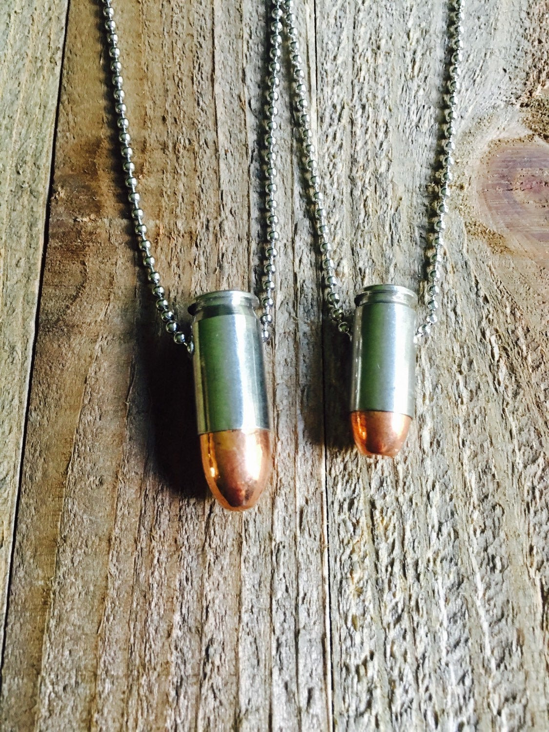 His And Hers Bullet Necklaces
 Couples bullet necklaces 40 45 his and hers bullet jewelry