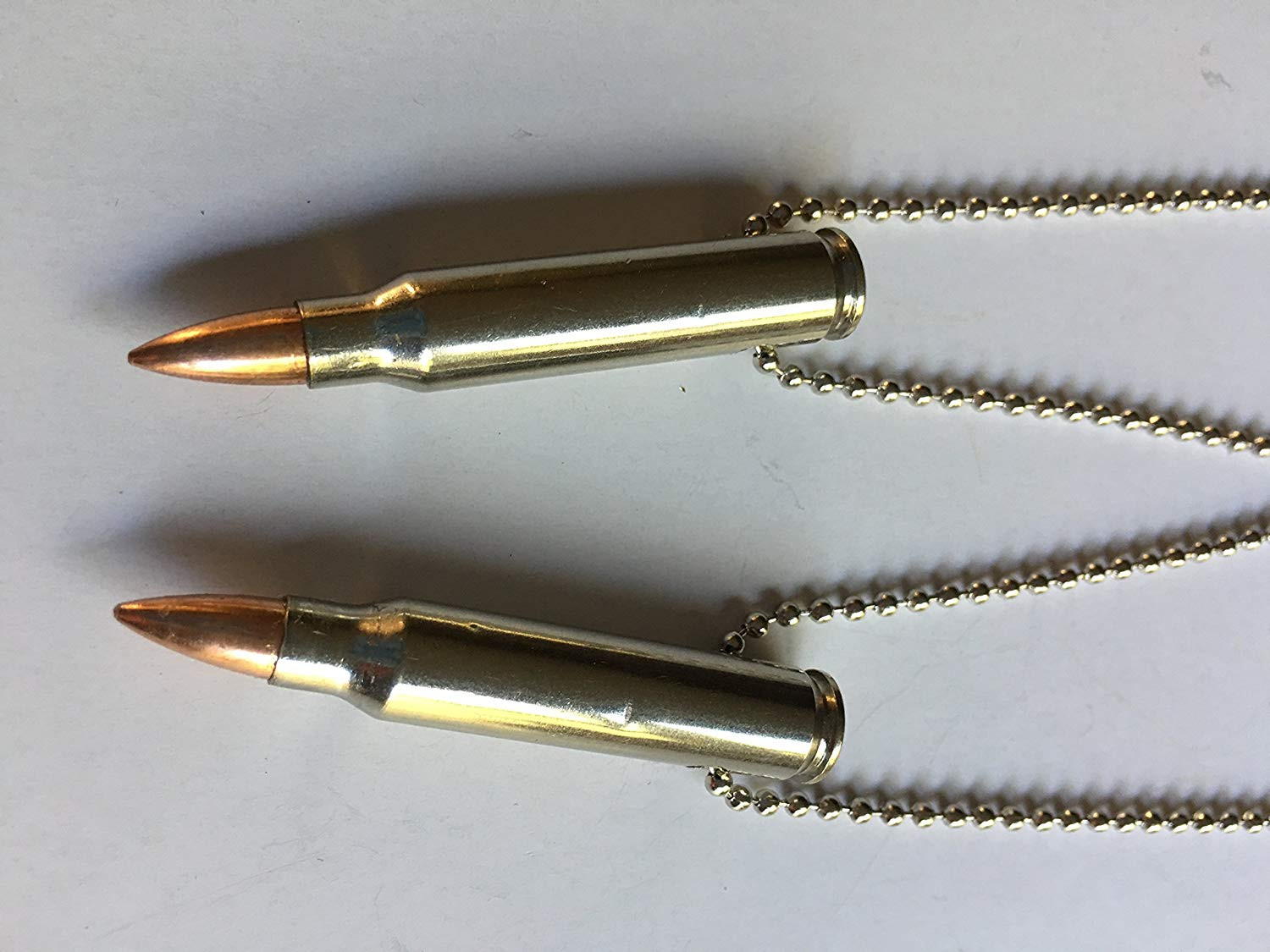 His And Hers Bullet Necklaces
 Amazon Couples Bullet Necklaces Nickel 223 REM His