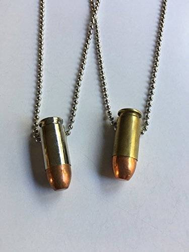His And Hers Bullet Necklaces
 Amazon Couples bullet necklaces brass colt 45 his