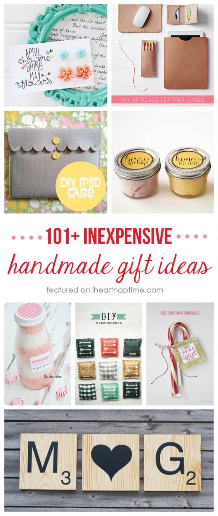 Holiday Cheap Gift Ideas
 50 homemade t ideas to make for under $5 I Heart Nap Time