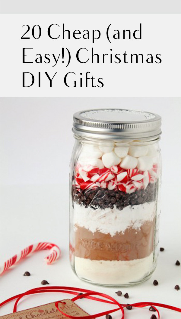 Holiday Cheap Gift Ideas
 20 Cheap and Easy DIY Christmas Gifts – My List of Lists