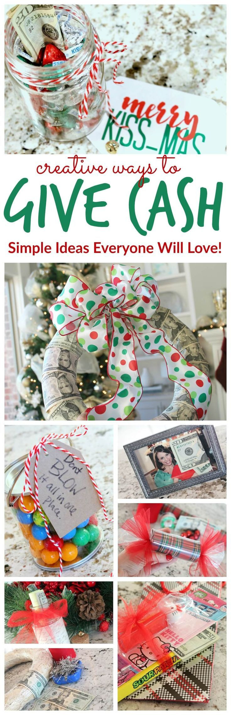Holiday Gift Giving Ideas
 Creative Ways to Give Cash as a Gift I LOVE these ideas