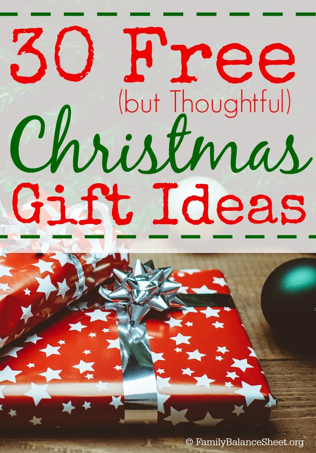 Holiday Gift Ideas Moms
 30 Free but Thoughtful Christmas Gift Ideas Family