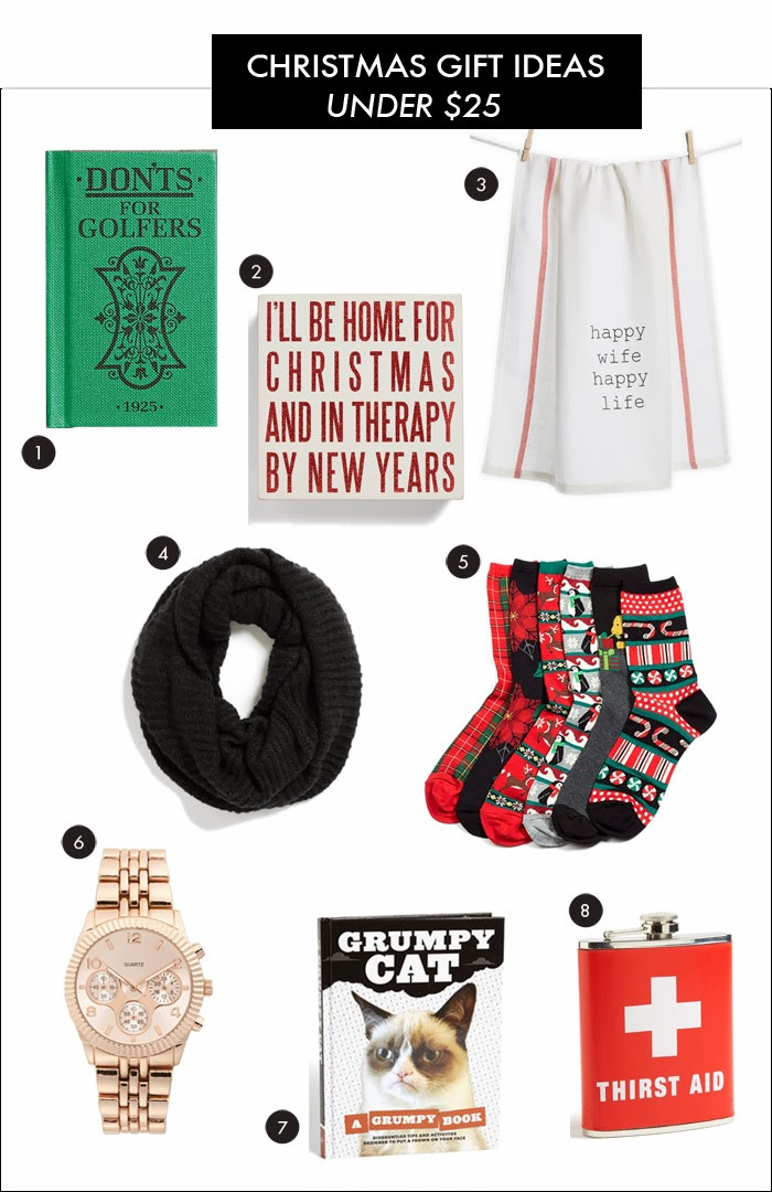 Holiday Gift Ideas Under $25
 Daily Style Finds Finds & Deals Christmas Gifts Under $25