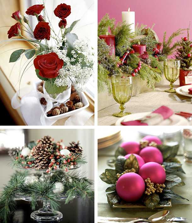 Holiday Party Decoration Ideas
 50 Great & Easy Christmas Centerpiece Ideas DigsDigs
